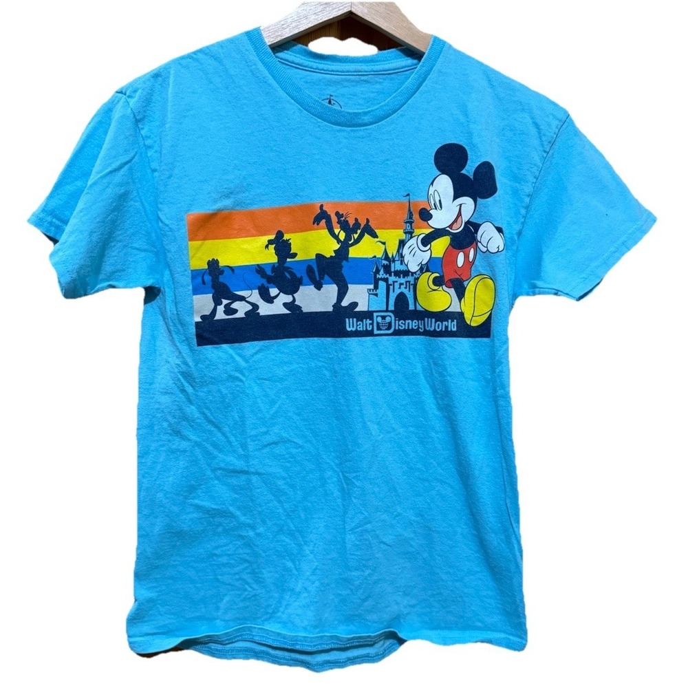 Kids Walt Disney World Blue Short-sleeve T-shirt Size Large EUC